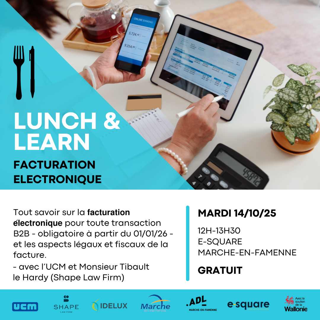 𝗟𝘂𝗻𝗰𝗵&𝗟𝗲𝗮𝗿𝗻: 𝗳𝗮𝗰𝘁𝘂𝗿𝗮𝘁𝗶𝗼𝗻 𝗲𝗹𝗲𝗰𝘁𝗿𝗼𝗻𝗶𝗾𝘂𝗲 𝗼𝗯𝗹𝗶𝗴𝗮𝘁𝗼𝗶𝗿𝗲 𝗲𝘁 𝗰𝗼𝗻𝗱𝗶𝘁𝗶𝗼𝗻𝘀 𝗴𝗲𝗻𝗲𝗿𝗮𝗹𝗲𝘀 𝗱𝗲 𝘃𝗲𝗻𝘁𝗲